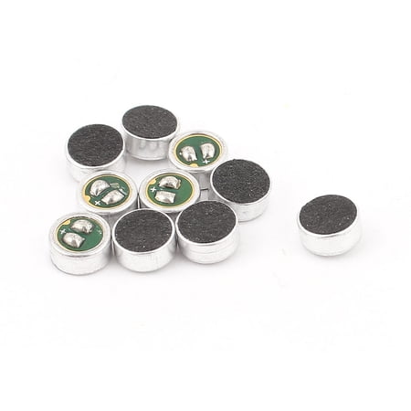 Unique Bargains 10 Pcs 6mm x 2.7mm SMD MIC Electret Microphone Condenser Pickup