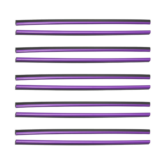 Unique Bargains 10 Pcs 7.6' Car Air Conditioner Vent Trim Decoration Strip Accessories Universal for Car Purple