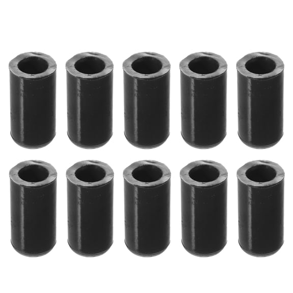 Unique Bargains 10 Pcs 8mm 0.31" Silicone Hose Cap Intake Vacuum Hose Tube End Plug for Car Black
