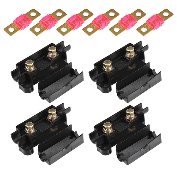 Unique Bargains 10 Pcs Black 175A Fuse with In-Line Holder Electrical Protection Fusible for Car Audio Video Stereo