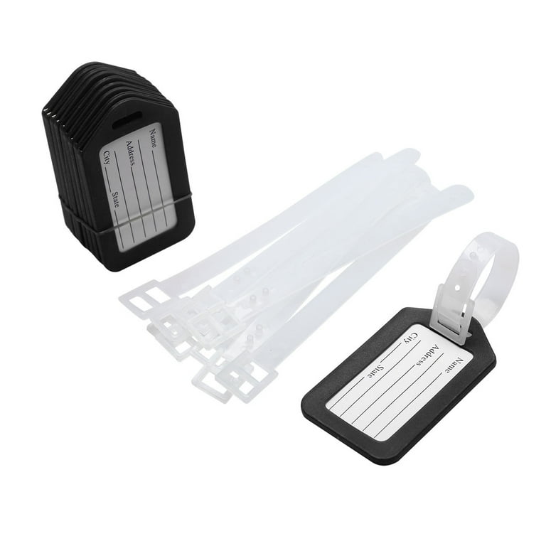 Hard plastic luggage tags discount