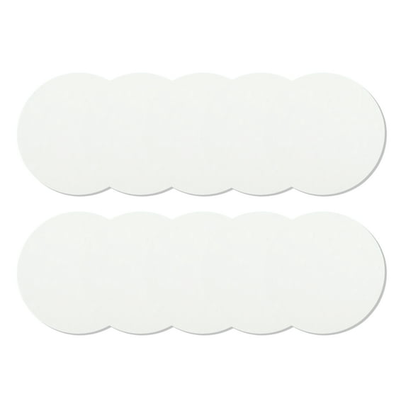 Unique Bargains 10 Pcs Compressed Facial Sponge Convenient Round Reusable Cleansing Puff White