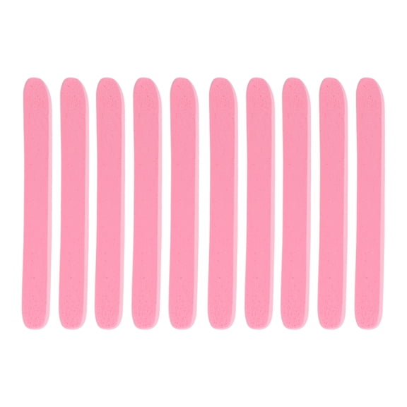 Unique Bargains 10 Pcs Compressed Facial Sponge Portable Reusable Cleansing Puff Pink