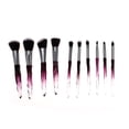thumbnail image 1 of Unique Bargains 10 Pcs Convenient Makeup Brush Set for Business Travel Purple Brown Artificial Fiber Wool Plastic, 1 of 5