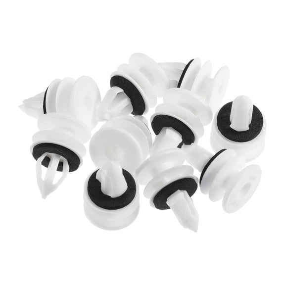 Unique Bargains 10 Pcs Door Panel Clips No.11519031 Automotive Clips for Chevrolet Plastic White
