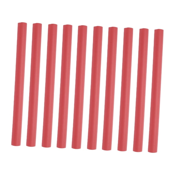 Unique Bargains 10 Pcs Durable Convenient Sponge Foam Hair Roller for Women 9.45"x0.71" Red