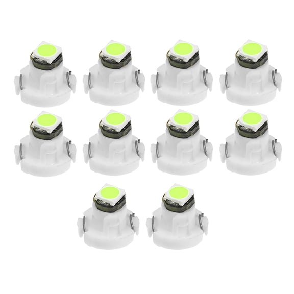 Unique Bargains 10 Pcs Green T3 3030 LED 12V Car Interior Instrument Panel Dash Gauge Bulbs Warning Indicator Lights