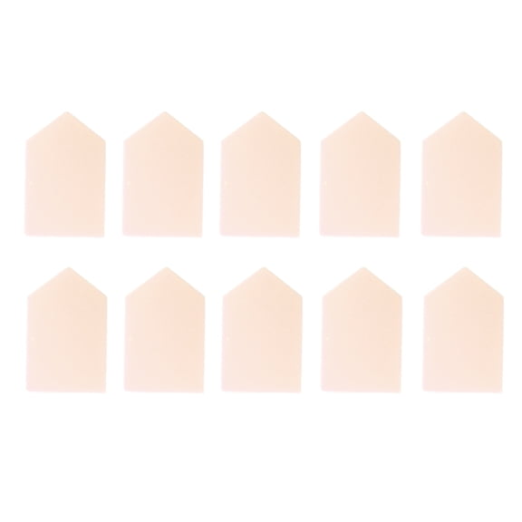 Unique Bargains 10 Pcs House Shape Face Makeup Sponge Nude