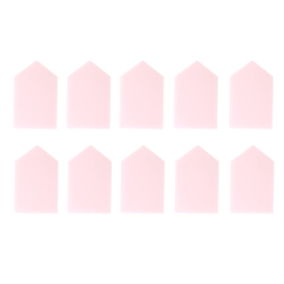 Unique Bargains 10 Pcs House Shape Face Makeup Sponge Pink