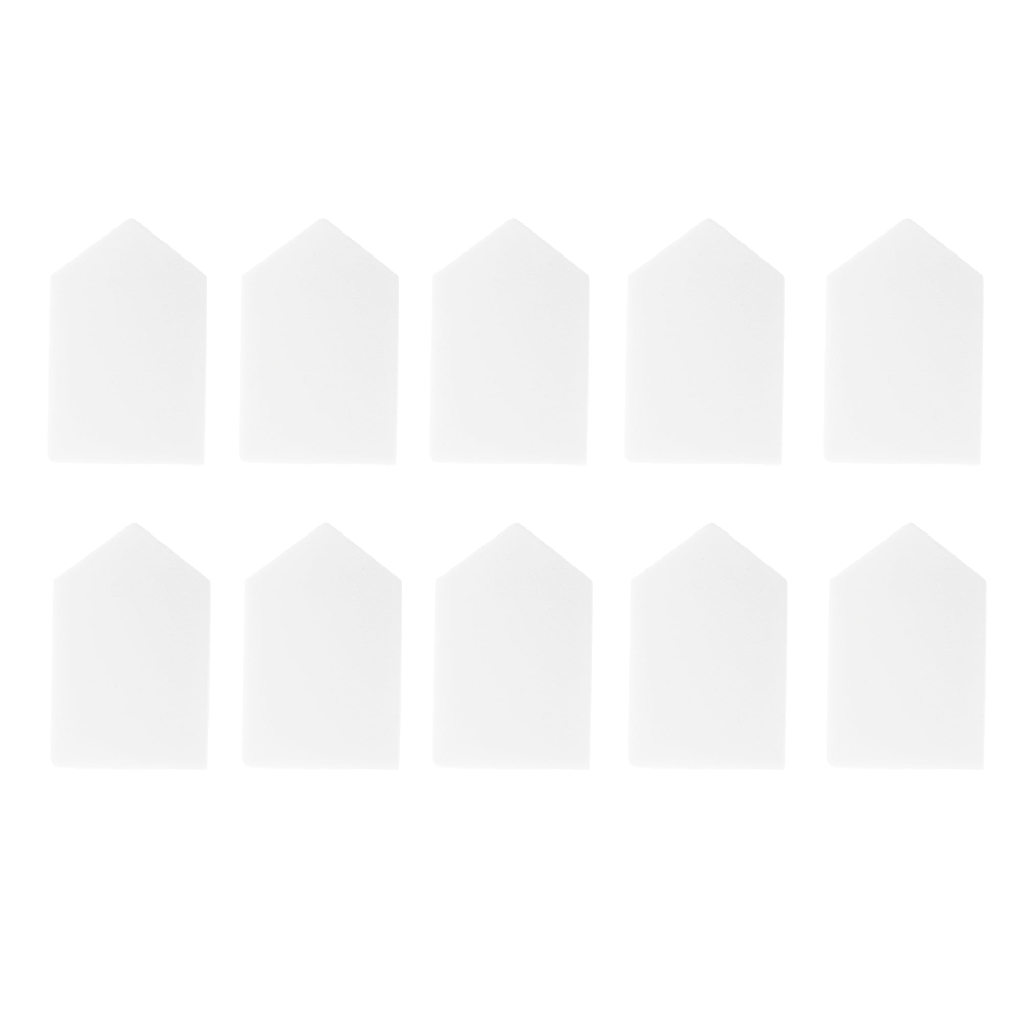 Unique Bargains 10 Pcs House Shape Face Makeup Sponge White
