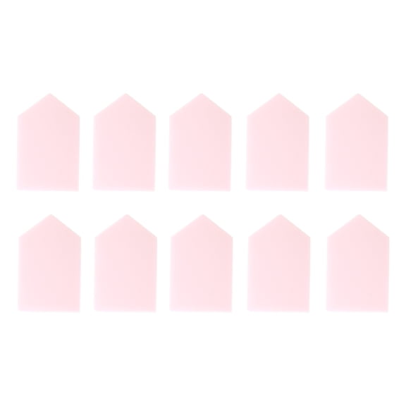Unique Bargains 10 Pcs House Shape Face Makeup Sponge for Bedrooms Pink Hydrophilic Non-latex