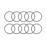 Unique Bargains 10 Pcs Metric 78mm OD 3mm Thick Industrial Rubber O Ring Seal Black