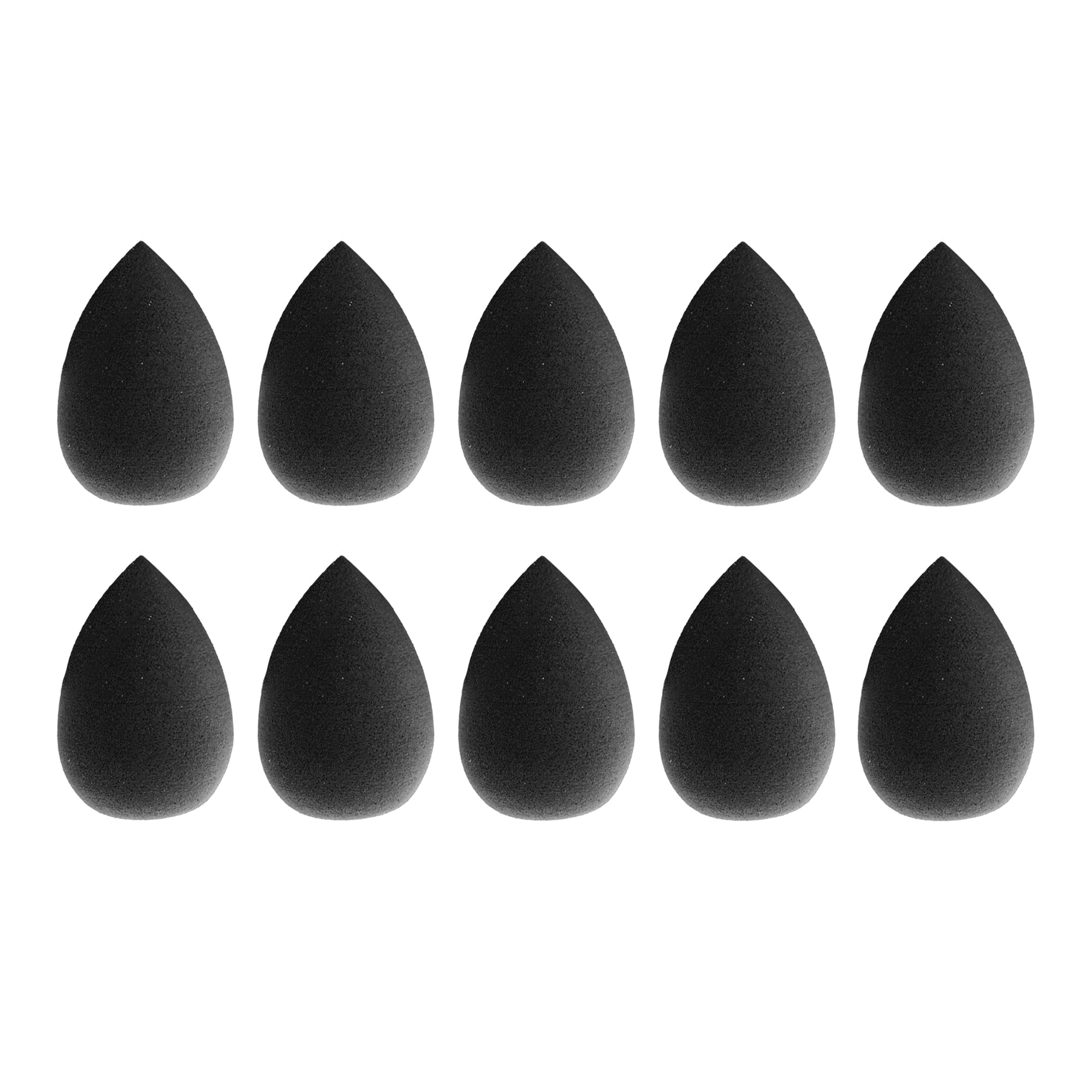 Unique Bargains 10 Pcs Mini Face Makeup Sponge for Makeup Black