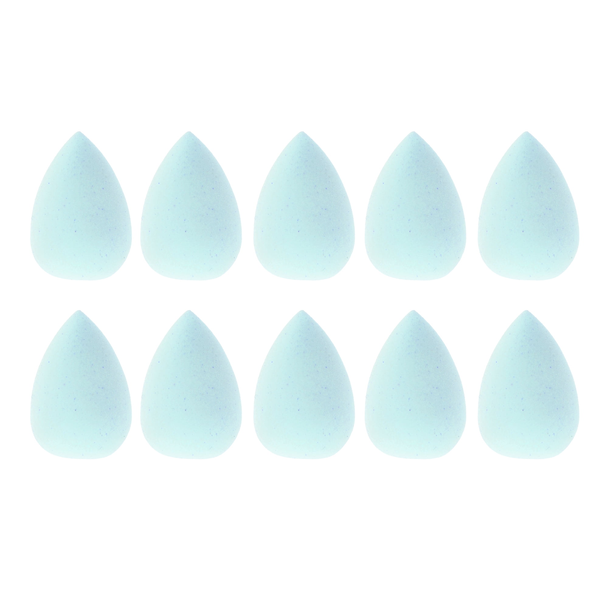 Unique Bargains 10 Pcs Mini Face Makeup Sponge for Makeup Blue