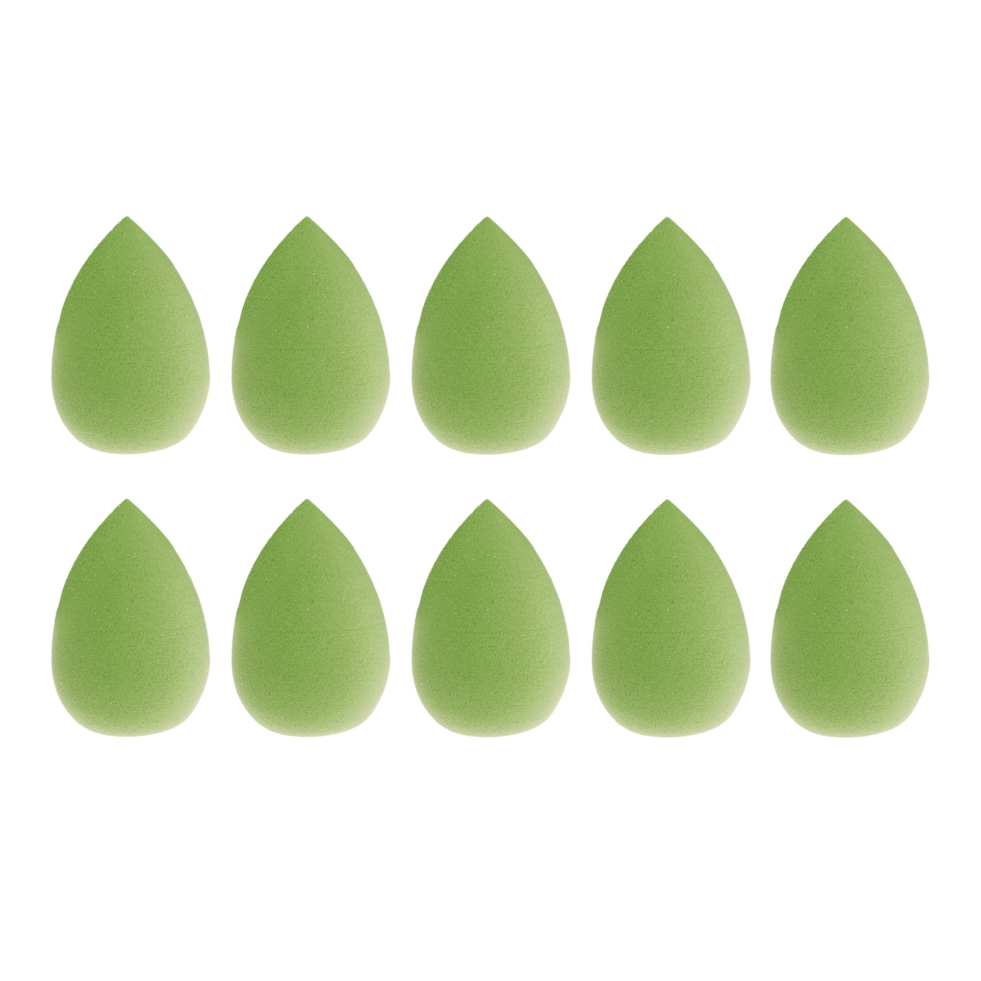 Unique Bargains 10 Pcs Mini Face Makeup Sponge for Makeup Green