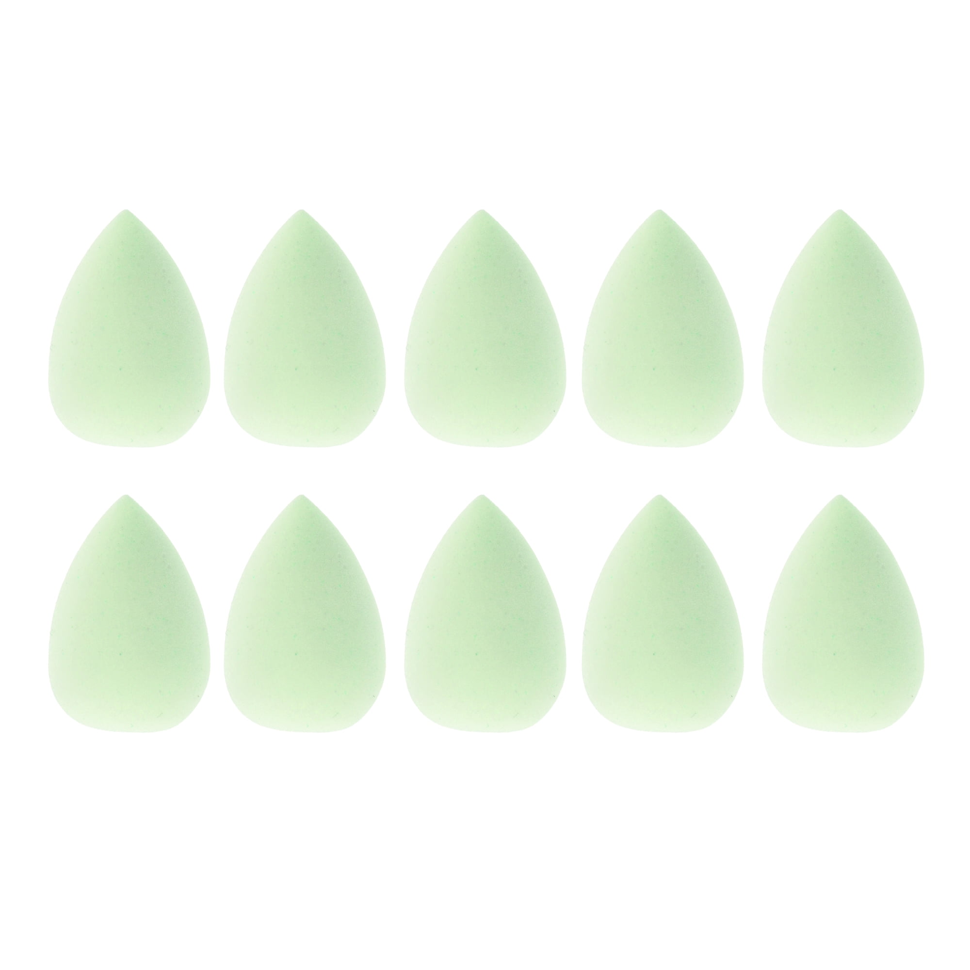 Unique Bargains 10 Pcs Mini Face Makeup Sponge for Makeup Light Green