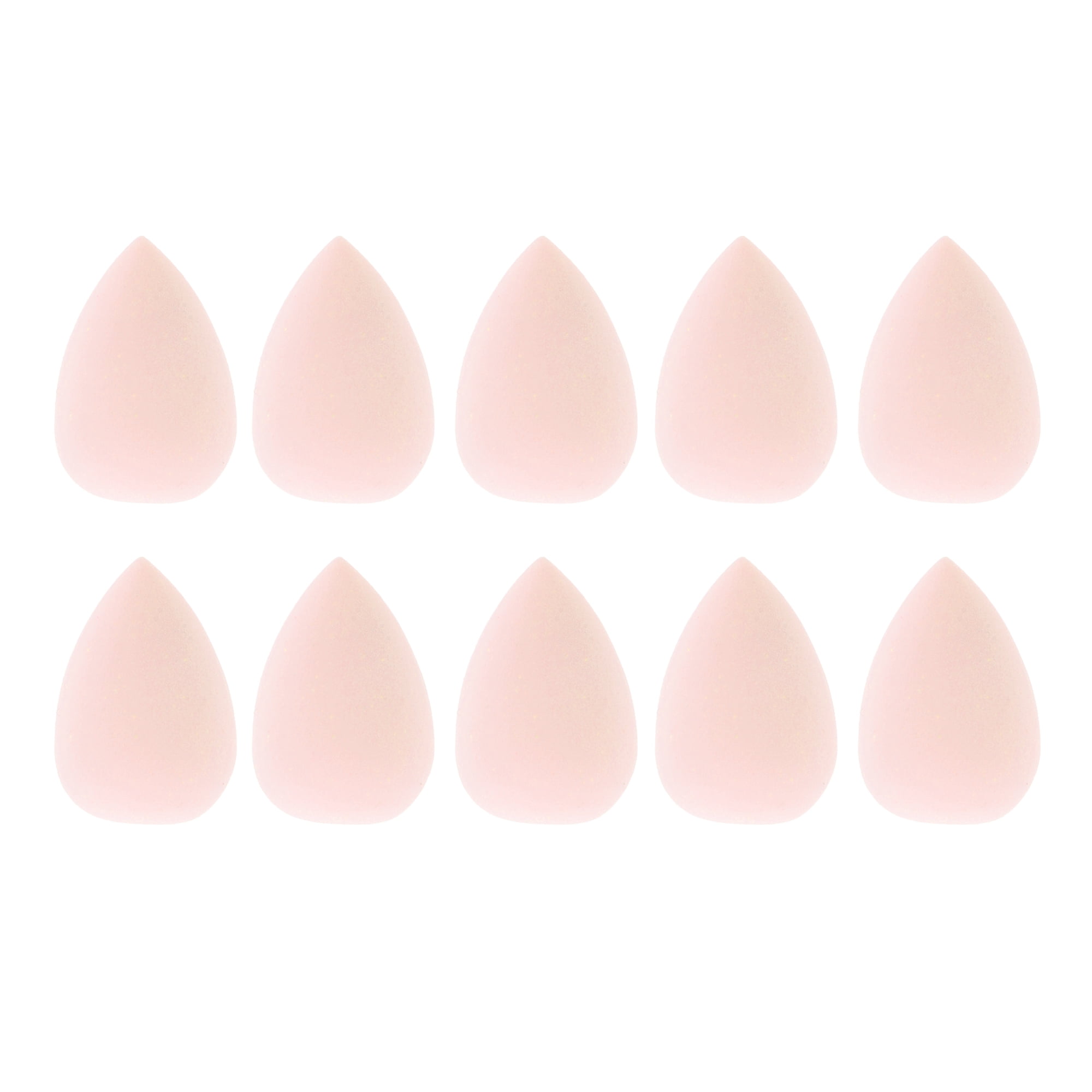 Unique Bargains 10 Pcs Mini Face Makeup Sponge for Makeup Nude