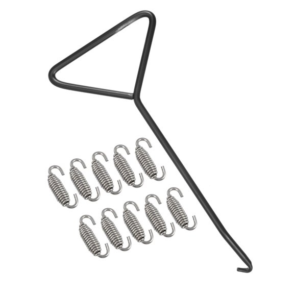 Unique Bargains 10 Pcs Motorcycles Exhaust Pipe Spring with Hook 54mm 2.13" Stainless Steel Exhaust Pipe Spring Hook