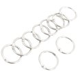 thumbnail image 1 of Unique Bargains 10 Pcs Office Paper Document Binding Loose Leaf Rings Hook 25mm Dia, 1 of 1