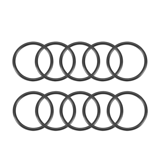 Unique Bargains 10 Pcs Oil Seal O Rings Black Nitrile Rubber 40mm OD 3mm Thickness
