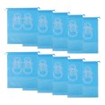 thumbnail image 1 of Unique Bargains 10 Pcs Sneakers Pattern Dustproof Shoe Dust Bag Shoes Storage Bag Portable Drawstring Storage Bag Blue, 1 of 5