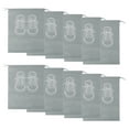 thumbnail image 1 of Unique Bargains 10 Pcs Sneakers Pattern Dustproof Shoe Dust Bag Shoes Storage Bag Travel Drawstring Storage Bag Gray, 1 of 5