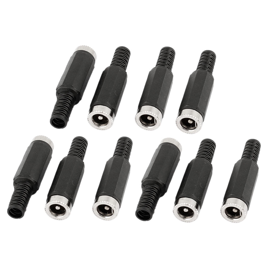 Unique Bargains 10 Pcs Solder Type 5.5mm x 2.1mm Female DC Power Plug Jack Connector