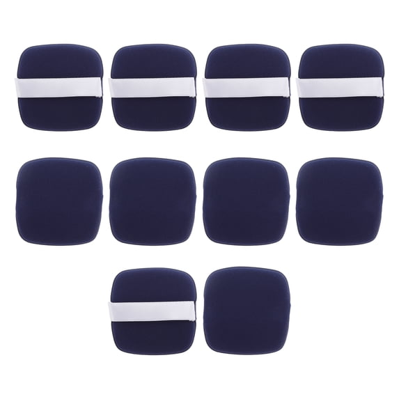 Unique Bargains 10 Pcs Square Face Makeup Sponge for Bedrooms Blue Hydrophilic Polyurethane