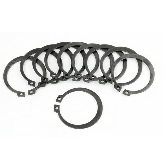 Unique Bargains 10 Pieces 1.4" x 1.7" Metal External Shaft Snap Clip Circlip