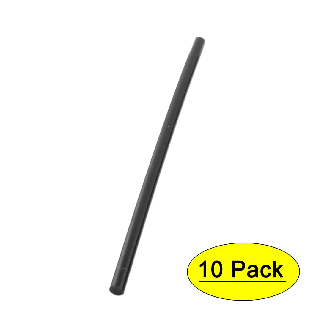 Unique Bargains 10 Pieces Black Hot Melt Glue Adhesive Sticks 7mmx190mm