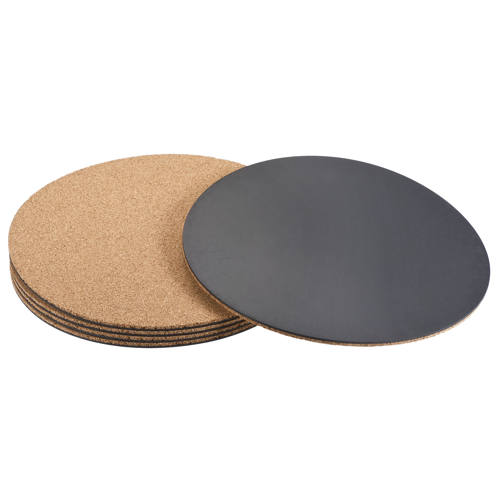 Unique Bargains 10" Round Plastic Cork Home Garden Plant Pot Mat