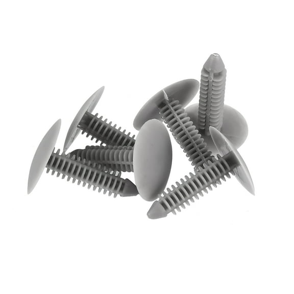 Unique Bargains 10 x 7mm Hole Dia Gray Plastic Rivet Car Door Trim Panel Retainer Clip 34mm Long