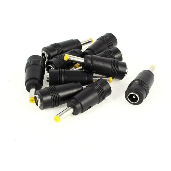 Unique Bargains 10 x DC Power Female Jack 5.5x2.1mm to 4.0mmx1.7mm Male Plug F/M Adapter Coupler