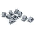 thumbnail image 1 of Unique Bargains 10 x Plastic Adhesive Clip Holder Gray for 14mm Cable Wire Pipe Tube, 1 of 2