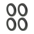 thumbnail image 1 of Unique Bargains 4 Pcs Car Wheel Hub Centric Rings Black Polycarbonate Wheels Center Shaft Shock Absorbing Hubrings OD 100.1mm to ID 70.1mm, 1 of 7