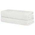thumbnail image 1 of Unique Bargains 100% Cotton 2 Pack Solid Bath Towels Quick Dry and Absorbent White, 1 of 8