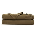 thumbnail image 1 of Unique Bargains 100% Cotton Knit Throw Blanket for Bed Sofa Coffee 51" x 59", 1 of 7