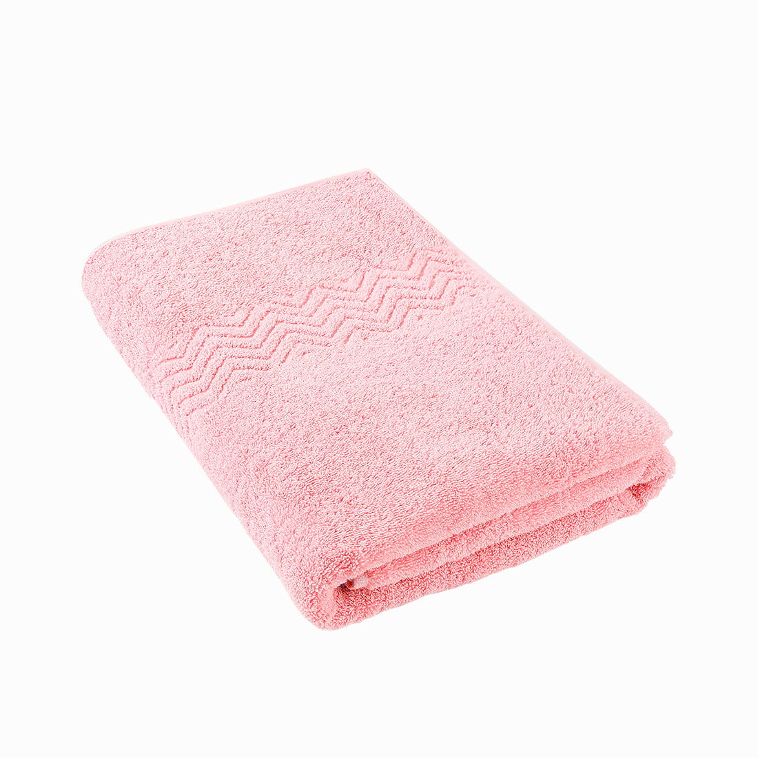 Unique Bargains 4-Pack 100% Cotton Plush Bath Towels 27 inchx 54 inch Pink, Size: 27 inch x 54 inch