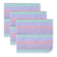 thumbnail image 1 of Unique Bargains 100% Cotton Striped Cleaning Cloths Red Green Blue 14" x 14", 1 of 7