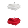 thumbnail image 1 of Unique Bargains 100% Cotton Waffle Weave Kitchen Towels 4 Pack Red/Ivory 12" x 12", 1 of 7