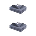 thumbnail image 1 of Unique Bargains 100% Cotton Waffle Weave Solid color Kitchen Towels 4 Pack Grey 12" x 12", 1 of 6