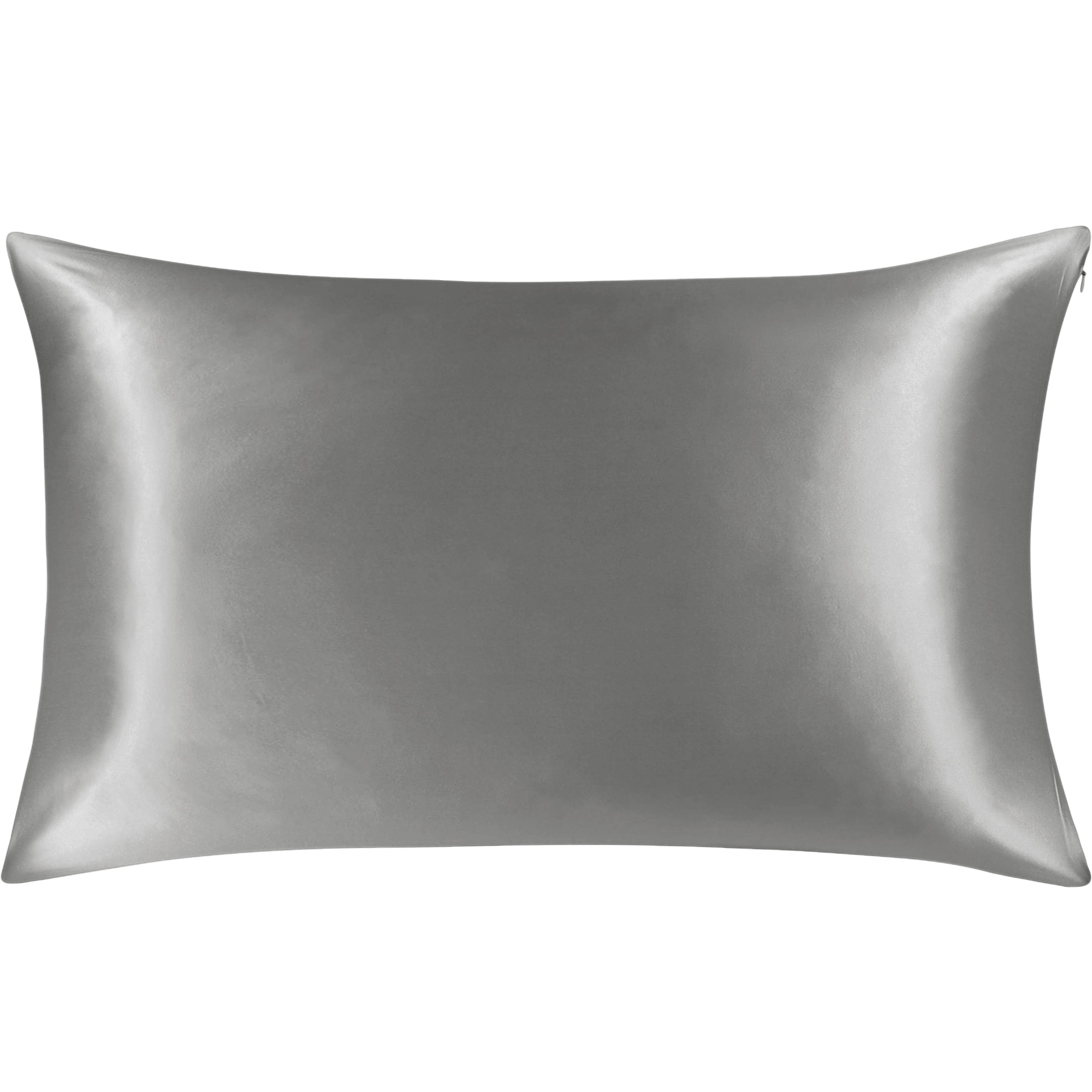 Unique Bargains 100% Luxury Silk Solid Bed Pillowcase, 1 Piece,  Grey