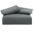 thumbnail image 1 of Unique Bargains 100% Microfiber Soft 3 Pieces Duvet Cover Set Full Dark Gray, 1 of 8