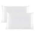 thumbnail image 1 of Unique Bargains 100% Mulberry Silk Pillowcase Set of 2, King Size, 1 of 2