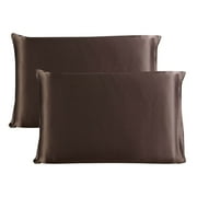 Unique Bargains 100% Mulberry Silk Pillowcase Set of 2, Standard Size
