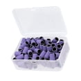 thumbnail image 1 of 100 Pieces 120 Grit Sanding Bands Set with Free Box, Drum Sander Sanding Sleeves for Nail Sanding Tools Purple, 1 of 6