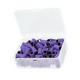 thumbnail image 1 of Unique Bargains 100 Pcs 180 Grit Nail Drill Bits Sanding Bands Gel File Polish Remover For Electric Nail Tools Purple, 1 of 7