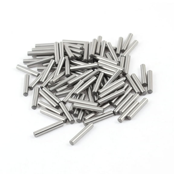 Unique Bargains 100 Pcs 2.7mm x 15.8mm Parallel Dowel Pins Fasten Elements Silver Tone