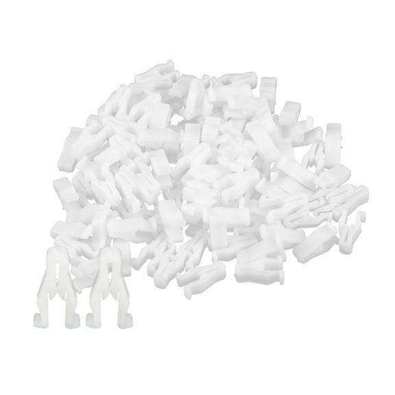 Unique Bargains 100 Pcs Center Console Radio DVD Dash Panel Switch Clip Body Trim Bezel Retainer Fit for Scion IQ White