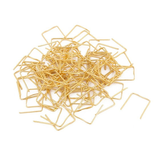 Unique Bargains 100 Pcs Chandelier Connector Buckle 12mm Wide Gold Tone for Fastening Crystal